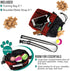 PetAmi Dog Treat Pouch, Pet Treat Pouch for Training, Dog Walking Bag Holder for Kibbles, Pet Food Toy, Dog Trainer Essentials Supplies, Poop Bag Dispenser, 3 Ways to Wear (Red)