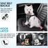 2 Pack Lukovee Dog Seatbelt Leash for Cars, Pet Safety Seat Belt with Adjustable Buckle & Reflective Bungee, Connect