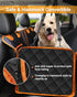 600D 100% Hammock Dog Car Seat Cover, Heavy Durable Dog Seat Cover for Back Seat, Waterproof Scratch Proof Nonslip Dog
