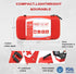 SHBC Compact First Aid Kit (139 Piece) Waterproof Adventure Medical Kits, Includes Emergency Blanket, Fire Starter,