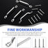 Stainless Steel Footman Loop with Flat Head Tapping Screws, Bimini Top Strap for Kayak and Boat