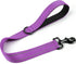 Joytale 2FT Strong Short Dog Leash, Heavy Duty Traffic Leash with Padded Handle for Medium and Large Dogs, Purple