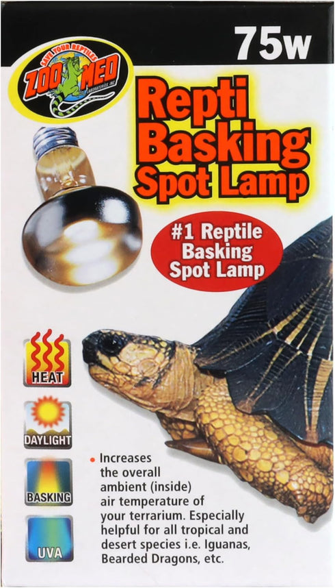 Zoo Med 75 Watt Repti Basking Spot Lamps, 2 Pack