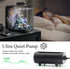 AQQA 3.5W Aquarium Air Pump, Dual Outlet Oxygen Pump with 2 Air Stone, Adjustable Air Valve for 160 Gallon Fish Tank