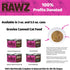 Rawz Natural Premium Minced Canned Cat Food in Gravy, 12 Pack Variety Bundle - 4 Flavors with Hotspot Pets Can Lid (3