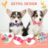 80 Pcs Dog Bows, Assorted Pattern Bow Ties for Small Dogs, Dog Bowtie Collar Bows for Small Medium Puppy Pet