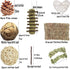 Set, Chinchilla, Conejo(22Pieces) Bunny Hamsters Chew Toys Straw Woven Bed Mat& Rabbit Pet Tooth Organic Natural Apple