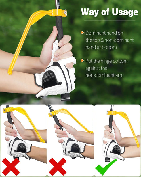 GreenHaven Golf Training Wrist Hinge, Swing Correcting Trainer Tool for Beginners