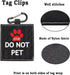 Funny Dog Leash Sleeve Do Not Pet Wrap Alert Hanging ID Patch Tag, Pet Birthday Gift (Do Not Pet2-Tag)