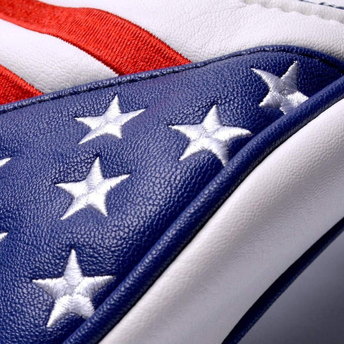 GOOACTION USA Golf Club Driver Cover - American Stars and Stripes Flag Synthetic Leather Protector
