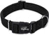 Hyhug Classic Regular Solid Color Collection Pup Dog Collar, Small, Black