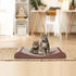 FluffyDream Cat Scratcher, Infinity Shape Curved Scratching Pad House Bed Furniture Protector, Brown, Bone + Bell