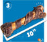 10" (3 Pack), Jack&Pup Pork Femur Bones for Dogs Bacon Twist Big Bones for Large Dogs, Gourmet Beef Bones for Agressive