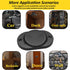 WEDNBR 35Lbs Magnetic Gun Holder Rubber Coated Gun Magnet Mount for Car,Trucks,Desks,Safes&Walls Handgun Pistol