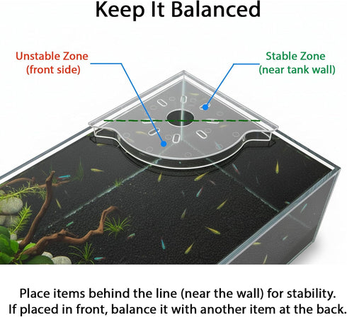 BEVINKATE Rimless 2 Aquarium Plant Holder for Fish Tank Pcs Corner Shelf for Fish Tank Top, Aquatic Plant Planter