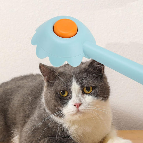 Pet Slicker Brush for Dogs, Cats, Rabbits, Self Cleaning Massage Grooming Brush for Shedding