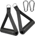 Heavy Duty Workout Handle for Resistance Bands - Exercise Grip Puller Handle with 2 Carabiners for Fitness Equipment