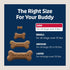 12oz. 4 Count Blue Buffalo Bones Natural Crunchy Dog Treats Mini Dog Biscuits Beef, Bag