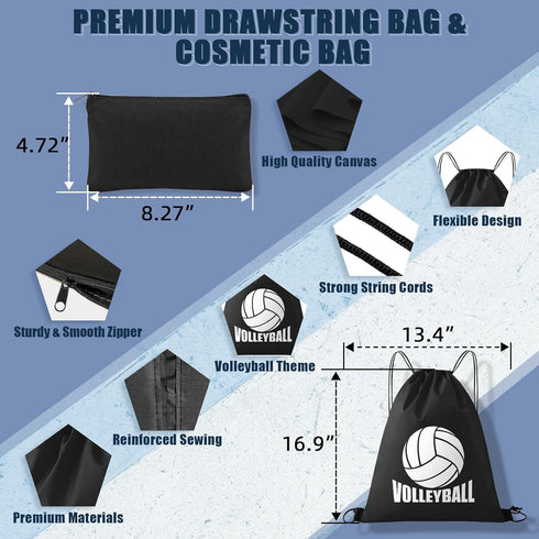 Volleyball Knee Pads & Arm Sleeves - UMACWIN Volleyball Accessories Set with Knee Pads, Arm Pads, Sweatband, Scrunchie,