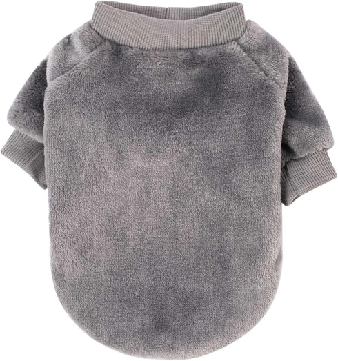 FabriCastle Dog Sweater, Pack of 3, Ultra Soft and Warm Pet Sweaters for Small or Medium Dogs (Grey, Blue, Dark Blue,