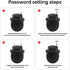 Snowboard Cable Lock: 29.5 Inch Retractable Steel Cable for Bike, Helmet, Luggage, Travel Lock - Black