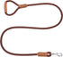 Mile High Life Premium Leather Dog Leash - Strong Rope Leash with Leather Handle, 4/5/6 Feet for Small Medium Large Dogs