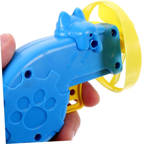 2pcs NUOBESTY Pet Fetch Toy Flying Launcher Cat Fetch Toy Spinning Shooter Flying Disc Outdoor Indoor