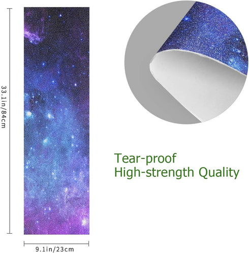 Skateboard Grip Tape, Longboards Griptape Universe Galaxy Nebula Space Sandpaper for Rollerboard