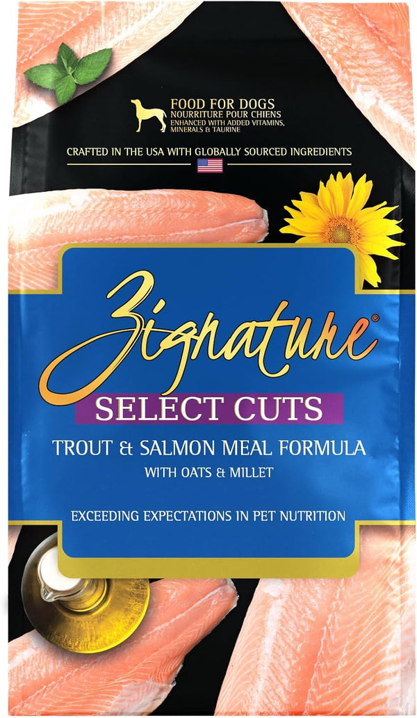 Zignature Select Cuts Dry Dog Food, Trout & Salmon Formula, 4lb