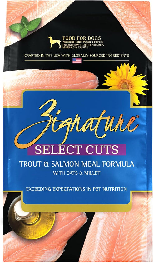 Zignature Select Cuts Trout & Salmon Formula Dry Dog Food, 12.5 lb