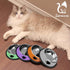3Pcs Cat Bowls, Non-Slip Stainless Steel, 7 Oz Suitable for Indoor Pets, Removable Rubber Base