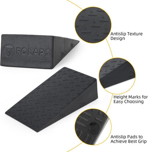 Squat Wedge Block for Heel Elevated Squat, Weightlifting Calf Stretcher Slant Board for Mobility and Strength