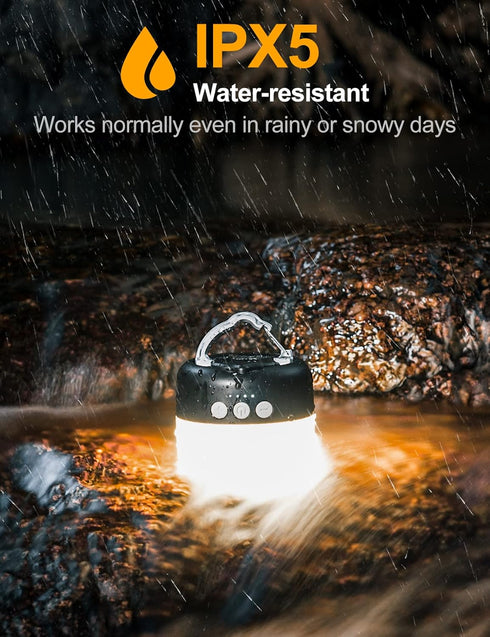 1000LM, 300H 6700mAh LED Camping Lantern Rechargeable Up to Running Time Camping Tent Light, Emergency Hanging Light