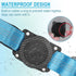 Airtag Dog Collar, Waterproof Air Tag Holder Dog Collar, Reflective Comfortable Padded, Adjustable Pet Collar for Small Medium Large Heavy Duty Dogs, Blue without Luminous Case, L