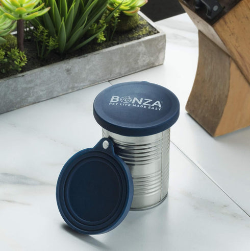 Bonza Set of 2 Pet Food Can Covers, Universal Silicone Lids for Dog or Cat Food, BPA Free, Dishwasher Safe