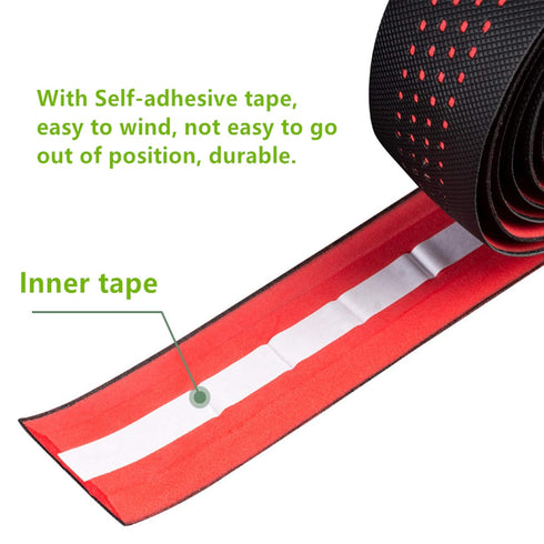 Road Bike Handlebar Tapes - EVA+PU Professional Bicycle Bar Tape, Racing Bike Handle Wraps with End Plugs (Green)