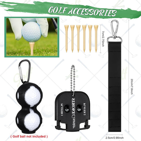 Syhood 21 Pcs Golf Club Cleaning Kit, Golf Accessories, Brush, Towel, Sharpener, Repair Tool, Portable Kit