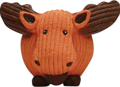 HuggLeHOUNDS Ruff-Tex Squeaky Tough Dog Chew Toy All Natural, Moose, Large