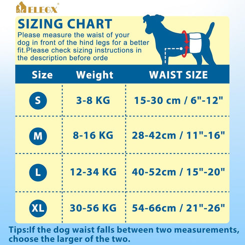 100Ct, 360 Dog Diapers Male Male Dog Diapers Disposable with Wetness Indicator, Adjustable Puppy Diapers, Super