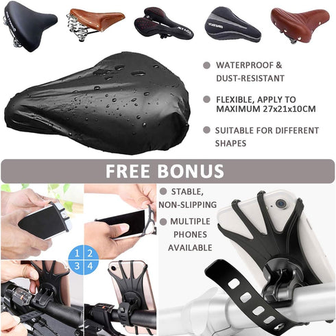 1 2 210D High-Density Bike Cover Waterproof Outdoor for or Bikes, Lightweight Durable Bicycle Cover for Outside