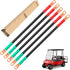 Golf Cart Battery Cable Set for Club Car DS 1995-Up, 48 Volt, 4 Gauge Welding Cable (Set of 5)