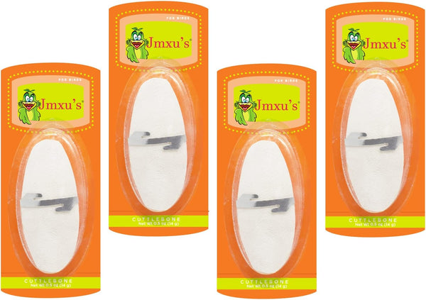 Jmxu's Cuttlebone for Birds - Natural Bird Calcium for Parakeet Cuddle Bone for Cockatiels, 4.5 to 5.5 inch