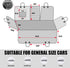 AULDEY Hammock Dog Car Seat Cover, Waterproof with Mesh Window and Storage Pocket, Durable Scratchproof Nonslip Dog Car