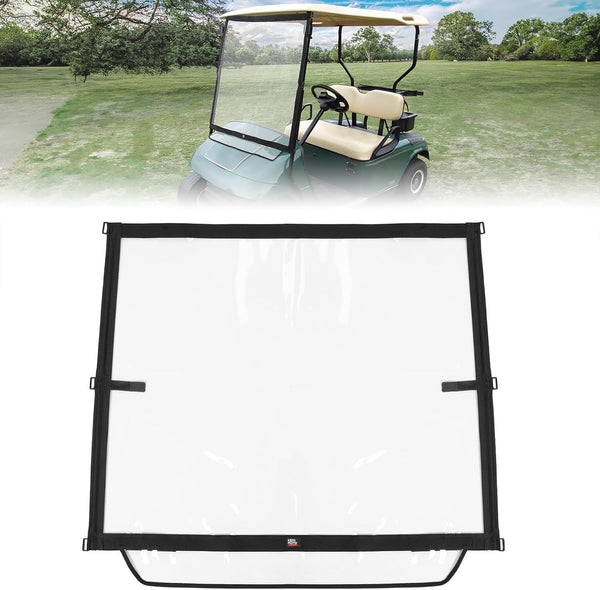 KEMIMOTO Foldable Golf Cart Windshield, Portable Lightweight PVC Compatible with EZGO TXT 1994-2013