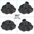 0.59 Inch 8 Pack 0.59"(15mm) PATIKIL Chair Foot Cover, Non-Slip Camping Chair Legs Cap Replacement Folding Chair Table