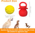 2 Latex Chew Dog Toys, Novelty Squeaky Pacifier Dog Toys for Teething Puppies, Mild Chewing Small, Medium, Large Dogs