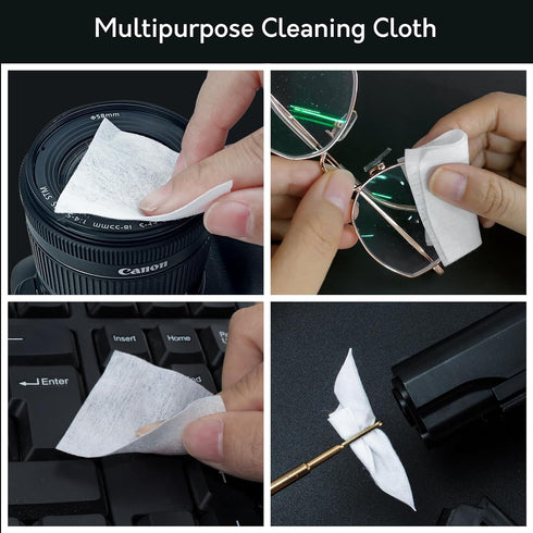 Gun Cleaning Supplies, 2'' Patches and 6'' Swabs for .30-45 Caliber Cleaning Kit