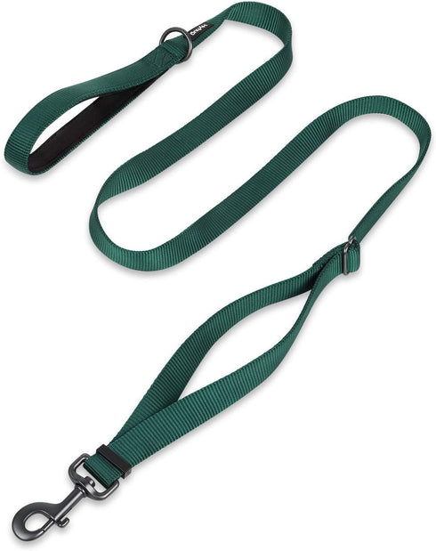 Hyhug Adjustable 4-6ft Dog Leash, Nylon, Soft Neoprene Padded Handle, Heavy Duty for Jogging Outdoor