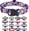 Dog Collar with Bohemia Floral Tribal Patterns, Soft Adjustable Ethnic Style Collar for Small Medium Large Dogs (Floral