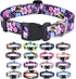 Dog Collar with Bohemia Floral Tribal Patterns, Soft Adjustable Ethnic Style Collar for Small Medium Large Dogs (Floral